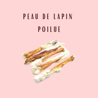 Peau de Lapin avec Poils
